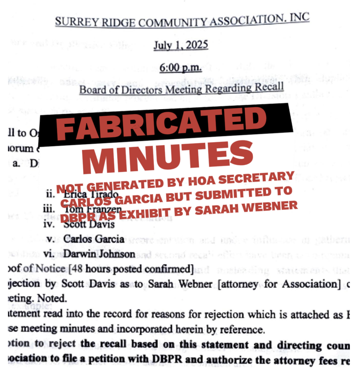 Fake Meeting Minutes